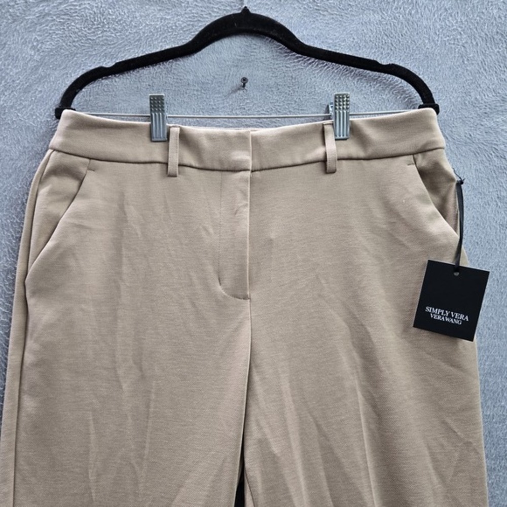 Simply Vera Wang Women Pants 12 Brown Dress Pants High Rise Skinny Ankle 26" NWT - Picture 7 of 13
